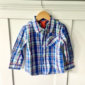 Joe Fresh Plaid Button Down Shirt NWT
